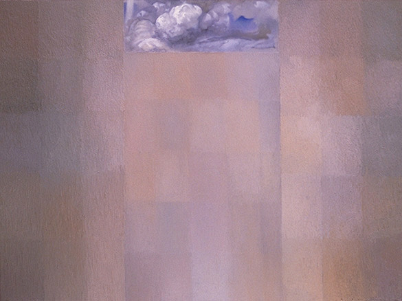 "A Man Escaped"  Oil on linen, 42in x 56in, 2001