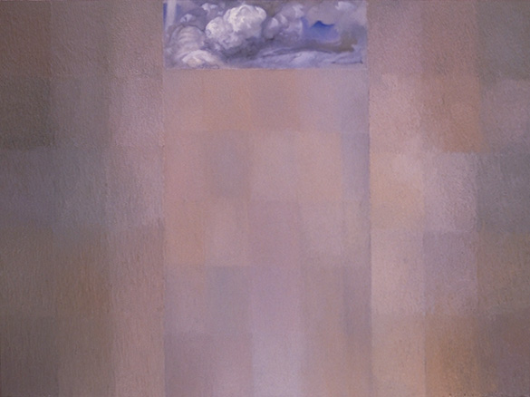 "A Man Escaped"  Oil on linen, 42in x 56in, 2001
