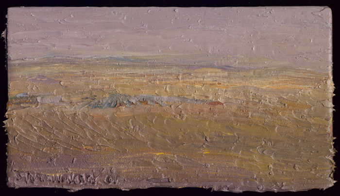 "Heath" Oil on Panel, 4 1/8 in x 7 3/8 in, 2001